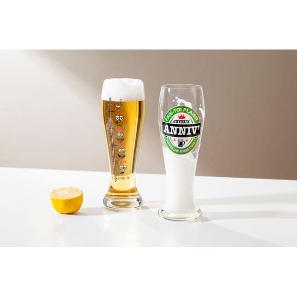 Large Pilsner Custom Printed Beer Glasses Transparent 700ml 24.5 Ounce