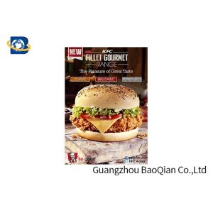 CMYK Offset Printing Posters 3d Lenticulares Food / Drinking Advertising
