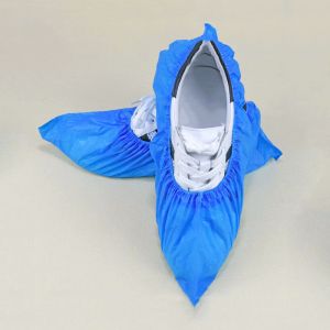 Rustproof Plastic Shoe Cover Making Machine , CPE Overshoes Making Machinery