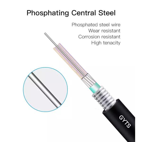 Steel Tape Layer Loose Tube GYTS Optical Fiber Cables