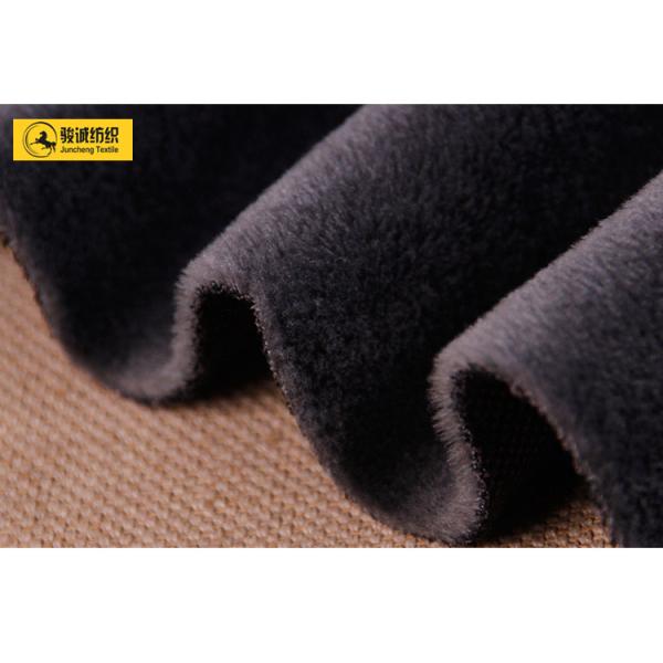 Polyester jacquard weave short pile micro velvet for upholstery, sofa and apparel