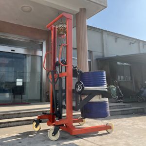 Convenient Manual Drum Stacker For Easy Material Handling In Warehouses Overall