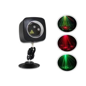 Mini Battery Laser Light RGB Color With AC Plug