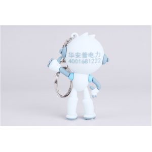 Soft PVC Rubber Plastic Key Chain, Custom Brand Symbol Miniature Figure Key