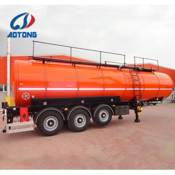 24V 7 ways electric system fuel tanker trailer for 20-60 cubic meter heating system