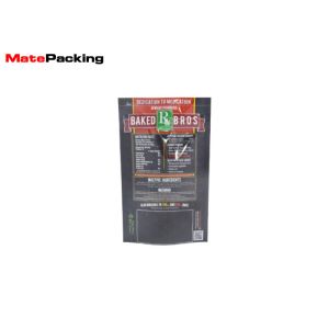 Transparent Window Plastic Tobacco Pouch Standing Up Customized Color With