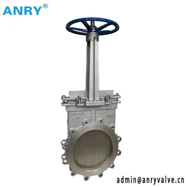 Quality 10Bar  SS316 Rising Stem Heavy Duty Manual Knife Gate Valve wholesale