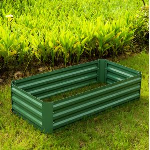 7.9kg Power Coated Surface 8x3ft Raised Metal Garden Bed