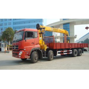 6 Wheels Special Purpose Trucks DFL1311A3 16 Tons 8X4 Cargo Truck With Crane