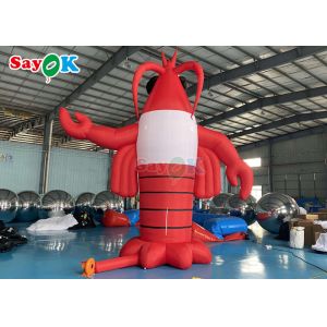 Red Animal Giant Lobster Inflatable Model With 2 Years Warranty