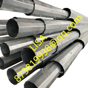 Hongxin Hot Dip Galvanized Polygonal Direct Embedded Tapered 90FT Transmission
