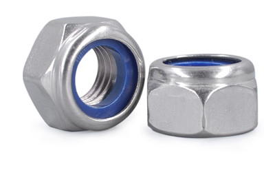 Quality High Strength Hex Head Nut , Self Locking DIN985 Nylon Lock Nut Gr 4 / Gr 6 / Gr 8 wholesale