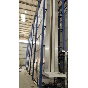 China Turkey LPG Heating System Surface Treatment Equipment Aluminium Profiles Scheme Vertical Powder Coating Line on sale