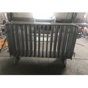 Hot Dipped Galvanized Crowd Control Barriers 1100mmx2500mm width 300gram/sqm hot