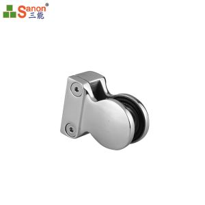 China Custom Stainless Steel Handrail Fittings For Indoor Balcony Railing Glass Clamp  8-12mm on sale