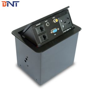 Conference Room AV Desktop Power Pop Up Sockets With Audio / Video / VGA