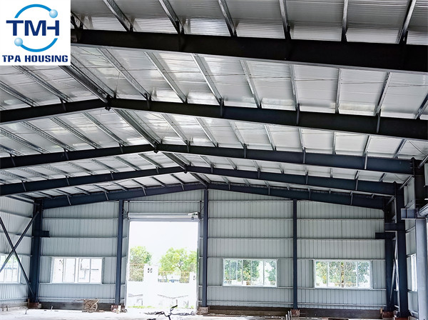 Stable H Steel Structure Industrial Metal Frame Workshop Construction Fast For Subway Workshop