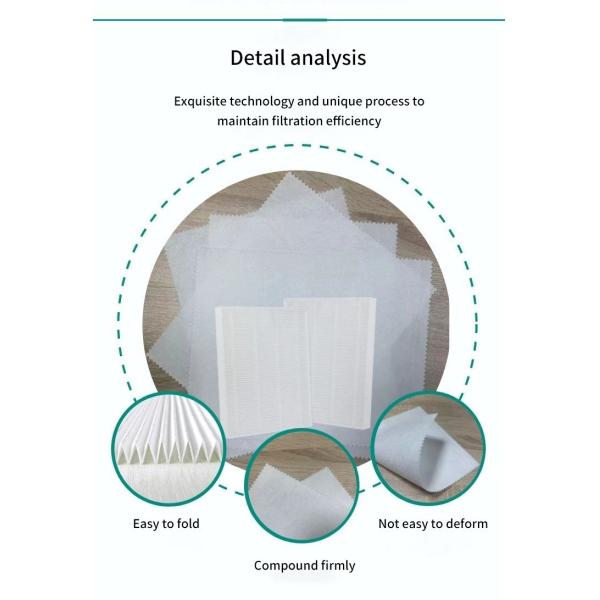PM2.5 HEPA Filter Fabric Melt Blown Nonwoven Fabric White