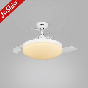 Modern Style 1stshine Retractable Ceiling Fan with 3 Clear PC Blades and Silent