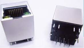 Cheap ARJM11K-111071A 10/100Base-T Vertical RJ45 Connector with LEDs for sale