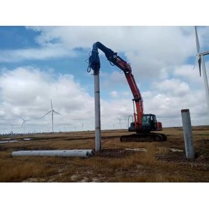 372KN Vibro Pile Hammer: Solar Construction Piling, High Efficiency & Accurate