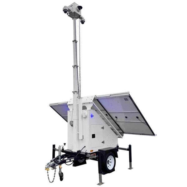 Quality Solar Powered Surveillance Trailer For Off Grid Remote Area Monitoring wholesale