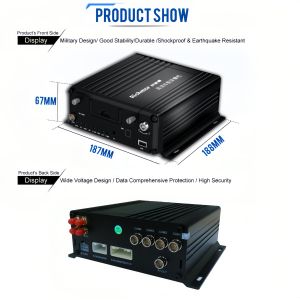 HDD Vehicle Mobile DVR 8ch 1080p AHD IPC Video Recorder For Car Fleet Solutions