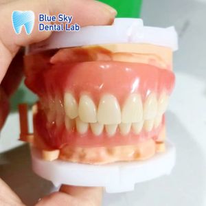 Full Arch Removable Acrylic Denture Customizable Natural Looking Denture