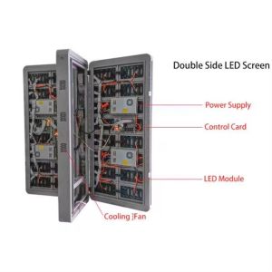 5000cd Outdoor Solar Light Pole Led Display Billboard Customized