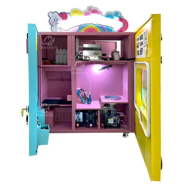 Professional Sweet Electric Sugar Cotton Candy Floss Vending Machine Full Automatic Cotton Candy Machine Factory