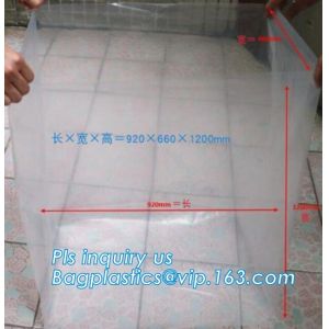 China Disposable PE Plastic Pallet Covers bag on Roll, Waterproof Pallet Cover Plastic PE for Europallet 80x120x250 cm, BAGEAS on sale