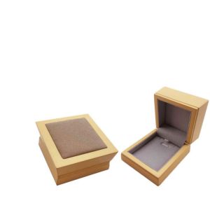 Cheap Elegant Lacquer Finish Wooden Jewelry Box With Custom Inside PU Leather for sale