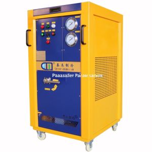 China R22 R410a refrigerant freon gas recovery unit 4hp oil less A/C recovery and recharge machine on sale