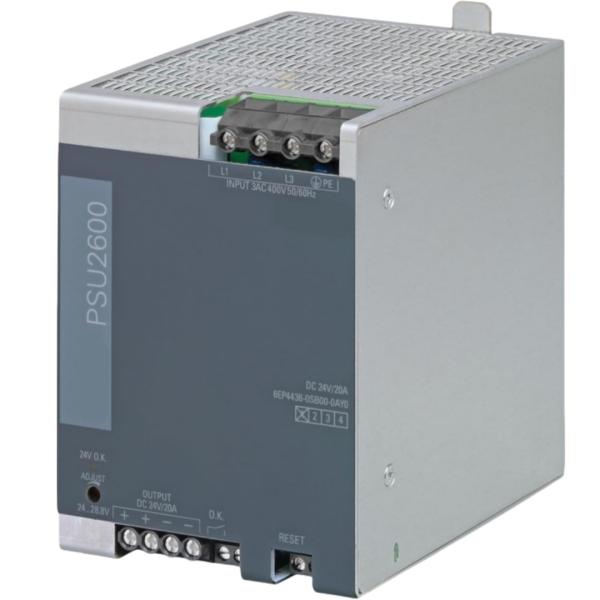 SIEMENS 6EP4436-0SB00-0AY0 SITOP PSU2600 24 V/20 A STABILIZED POWER SUPPLY INPUT