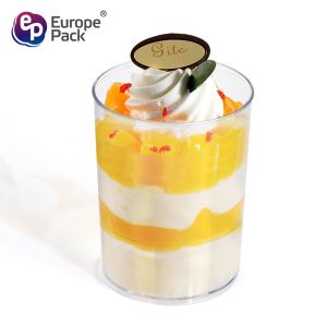 High quality reusable 93ml disposable plastic yogurt cup for different foods