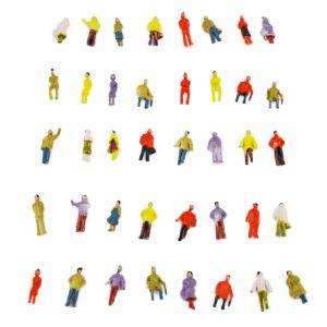 1:100 scale model ABS plastic painted people 2cm for model Architectural