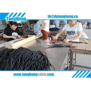 Weather Resistant Half Matt Black Retractable Customized Coiled Cable