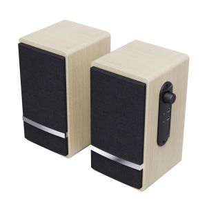 Subwoofer-equipped Wooden Gaming Multimedia Computer Speaker for Laptop Notebook