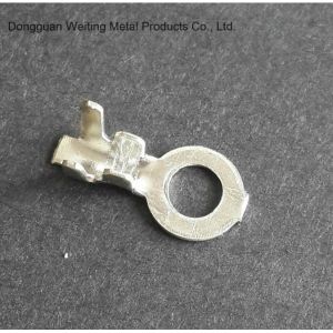 Custom Made Brass Ground Ring Terminal / Round Wire Terminals Oem Service