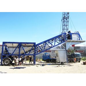 Commercial 50m3/H Large Mobile Concrete Plant / Wet Mix Concrete Batch Plant