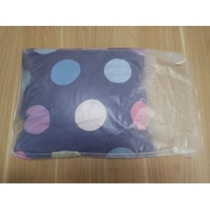 Clear PVC Packaging Bags With Button For Pillow And Four Piece Suit Package