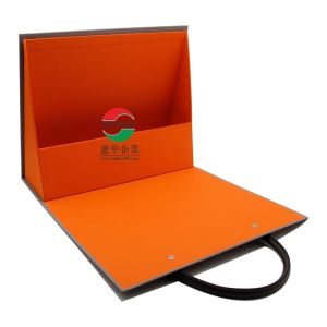 Unique Recycled Paper Gift Boxes Packaging Magnetic Closures Handle Printing