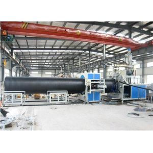 HDPE LDPE Plastic Sprial Pipe Making Machine With PLC Control System