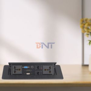 Multi-function Desktop Socket Pop up Hidden Socket for Office With 2 Universal