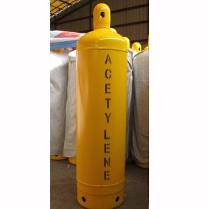 GB/T11638 Standard 40L size QF-15A Valve Welding Acetylene Gas Cylinders