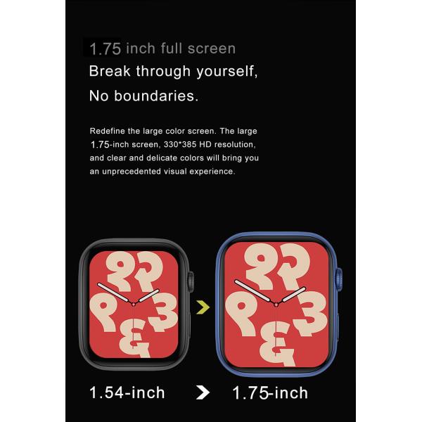 1.75" Screen 240MAH Smartwatch Bluetooth Call IWO 13 12 I8 Pro BT5.0