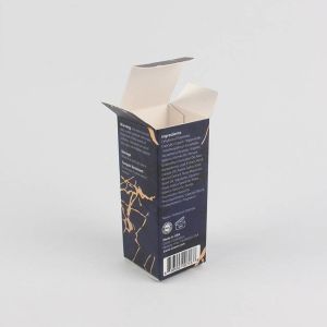 Custom Design Cosmetics paper Box Small Carton Box With Gold Printing Logo
