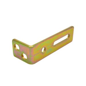 Nylon guide roller bracket NRB01, Material steel, zinc plating color