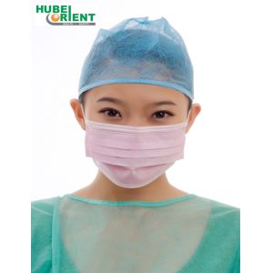 Single Use Breathable Nonwoven Face Mask With Elastic Earloop