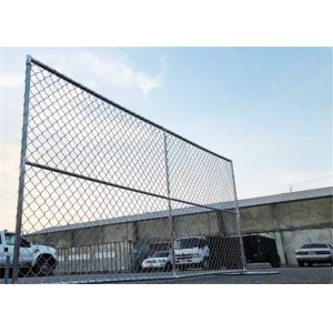 8FT X 50FT Chain Link Fabric Fence With Razor Barbed Wire For High Level